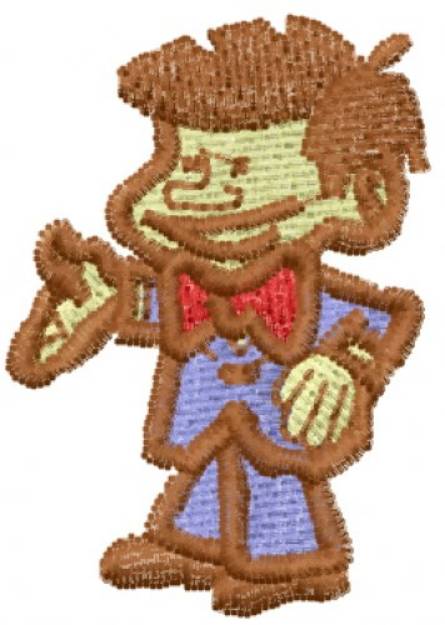 Picture of Cartoon Man Machine Embroidery Design