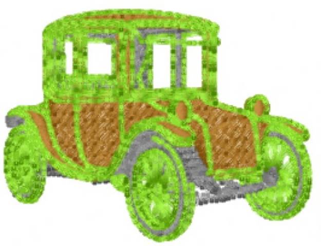 Picture of Old Car Machine Embroidery Design