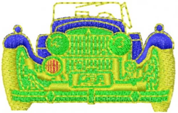 Picture of Old Car Front Machine Embroidery Design