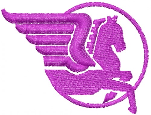 Pegasus Logo Machine Embroidery Design