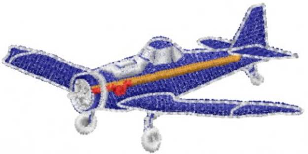 Picture of Fighter Plane Machine Embroidery Design
