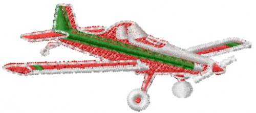 Propeller Airplane Machine Embroidery Design
