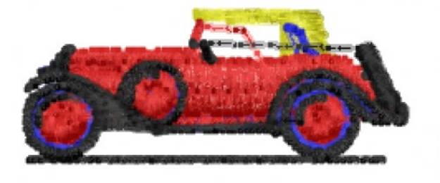 Picture of Vintage Car Machine Embroidery Design