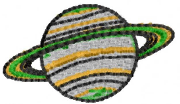 Picture of Ringed Planet Machine Embroidery Design