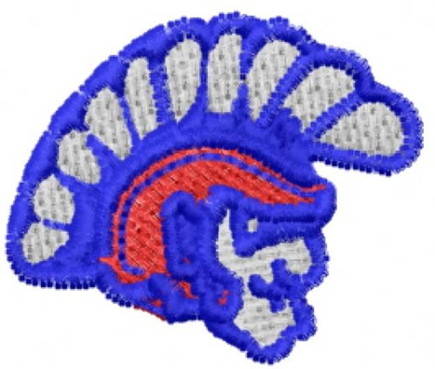 Picture of Spartan Head Machine Embroidery Design