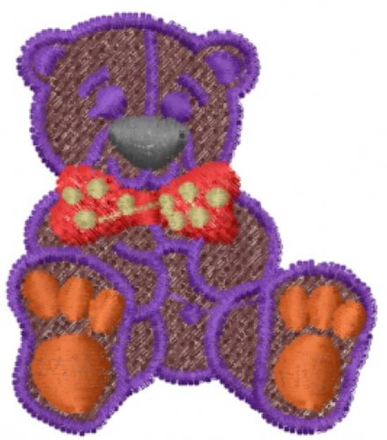 Picture of Stuffed Teddy Bear Machine Embroidery Design