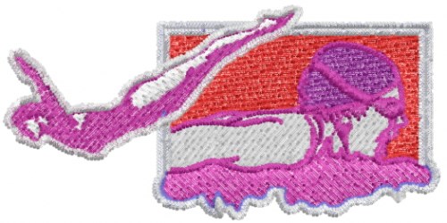 Swim Logo Machine Embroidery Design