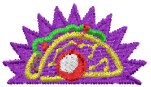 Taco Machine Embroidery Design