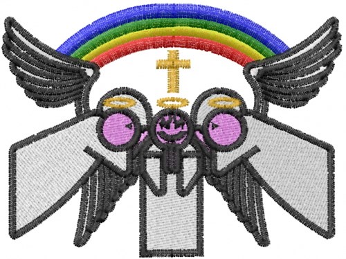 Religious Angels Machine Embroidery Design