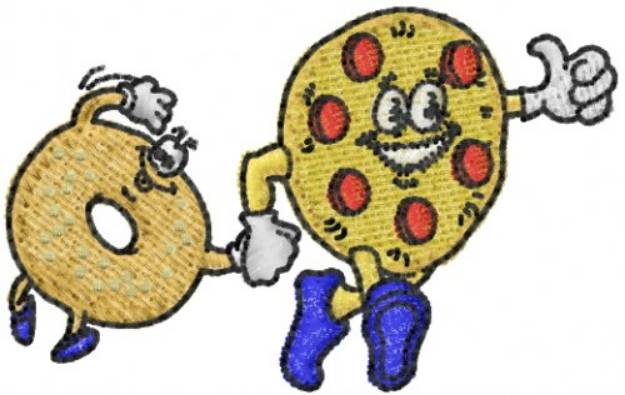 Picture of Bagel Pizza Machine Embroidery Design