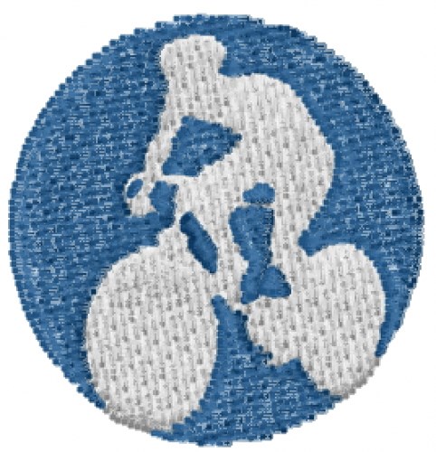Bicycle Logo Machine Embroidery Design