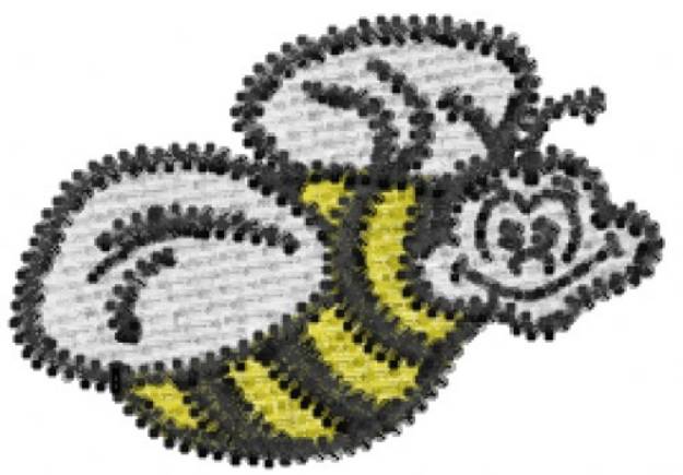 Picture of Cartoon Bee Machine Embroidery Design