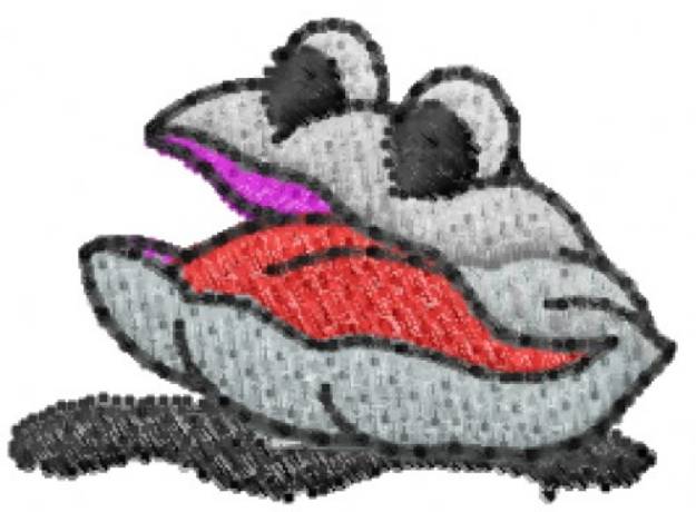 Picture of Cartoon Clam Machine Embroidery Design