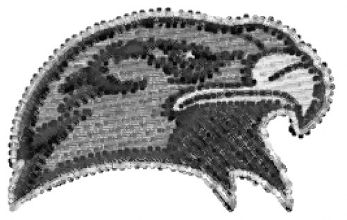 Falcon Head Machine Embroidery Design