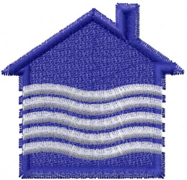 Picture of Wave House Machine Embroidery Design