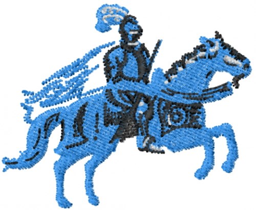 Knight Mascot Machine Embroidery Design