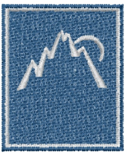 Mountain Scene Machine Embroidery Design