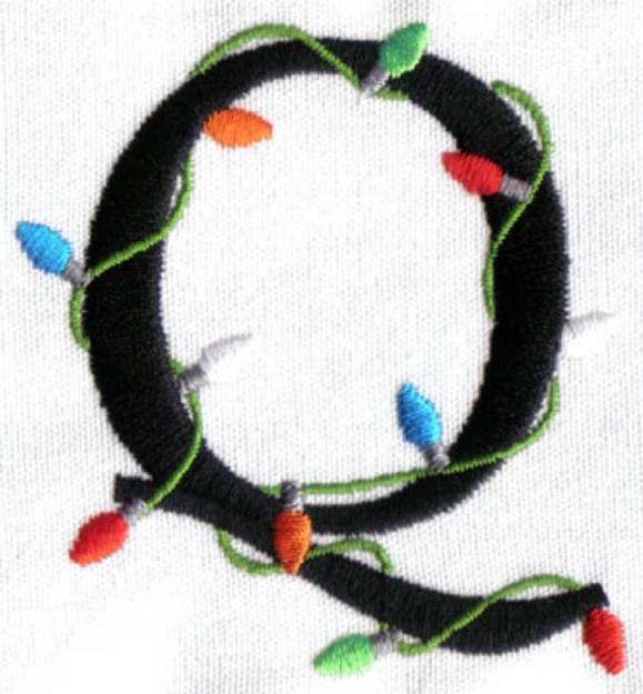 Picture of Christmas Light Q Machine Embroidery Design