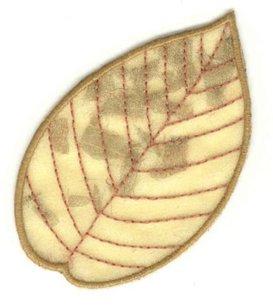Picture of Birch Leaf Large Machine Embroidery Design
