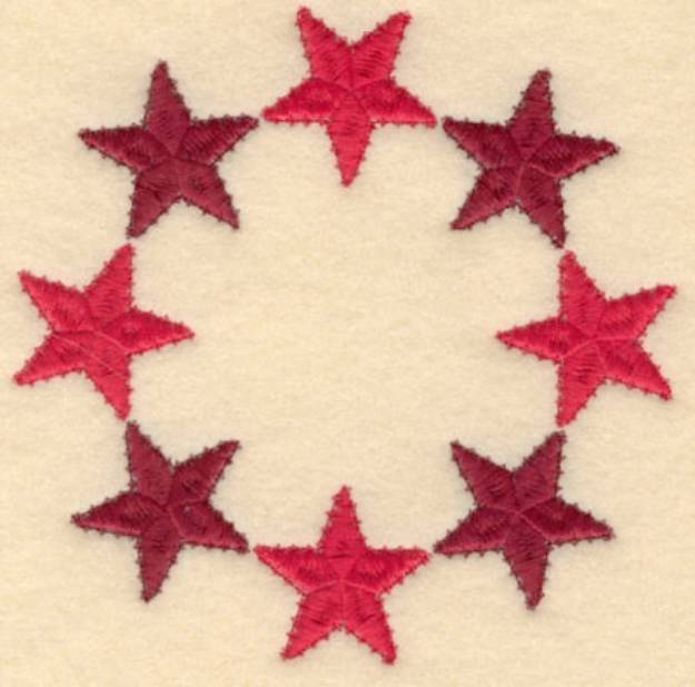 Picture of Circle of Stars Machine Embroidery Design
