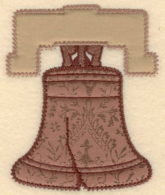 Picture of Liberty Bell Applique Machine Embroidery Design