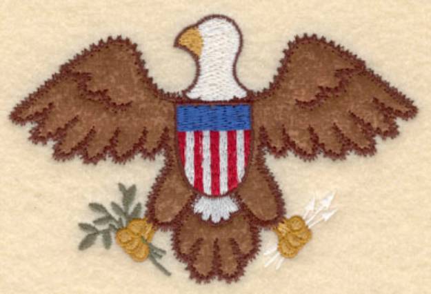 Picture of American Eagle Applique Machine Embroidery Design