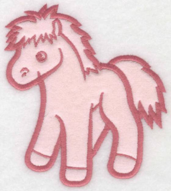 Picture of Pony Applique Machine Embroidery Design