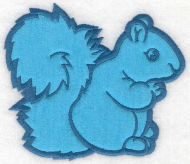 Picture of Squirrel Applique Machine Embroidery Design