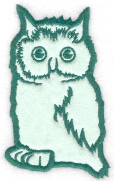 Picture of Owl Applique Machine Embroidery Design
