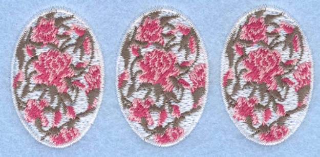 Picture of Three Eggs Border Machine Embroidery Design