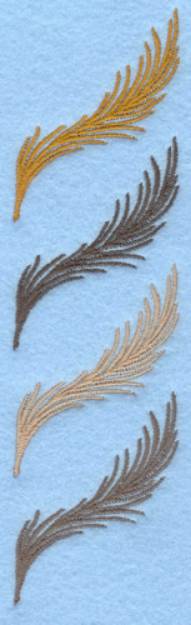 Picture of Four Feathers Machine Embroidery Design