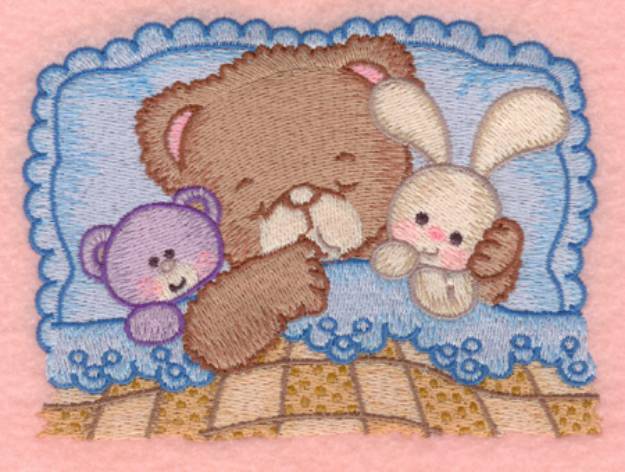Picture of Teddy Bear & Bunny Machine Embroidery Design