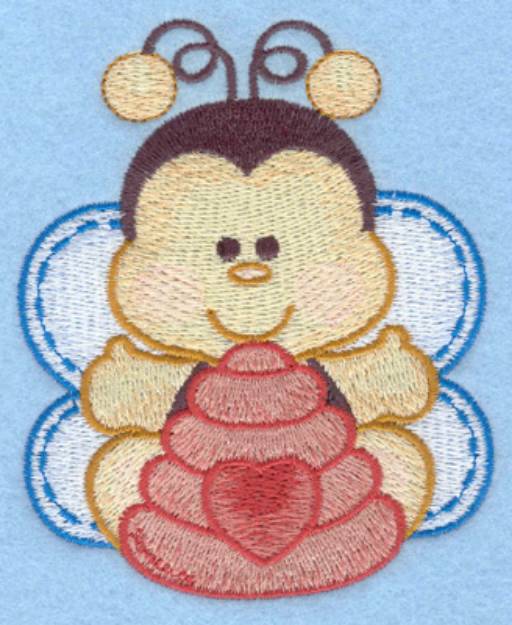Picture of Bumble Bee Hive Machine Embroidery Design