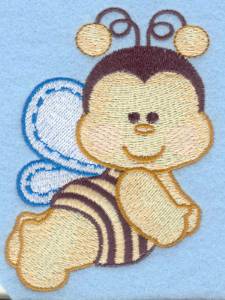 Picture of Flying Bumble Bee Machine Embroidery Design