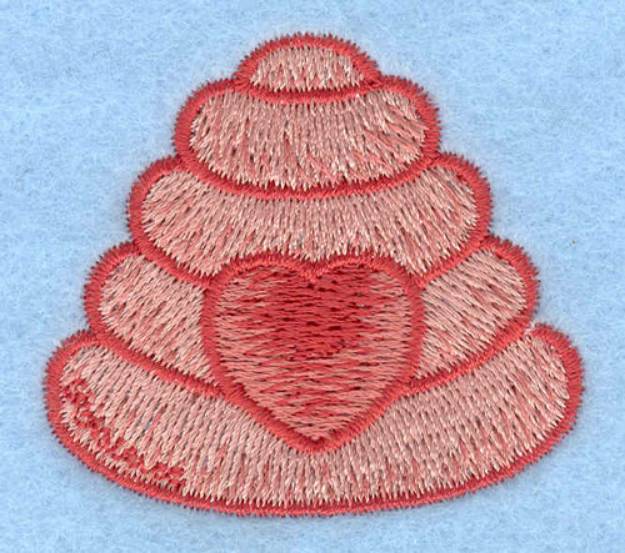Picture of Beehive with Heart Machine Embroidery Design