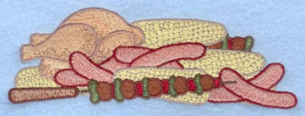 Picture of Barbequed Meat Machine Embroidery Design