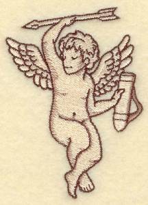 Picture of Cupid with Arrow Machine Embroidery Design