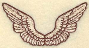 Picture of Cherub Wings Machine Embroidery Design
