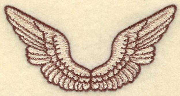 Picture of Cherub Wings Machine Embroidery Design
