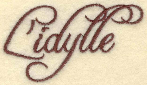 Picture of Lidylle Lettering Machine Embroidery Design
