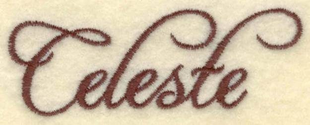 Picture of Celeste Lettering Machine Embroidery Design