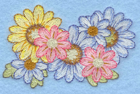 Daisy Bunch Machine Embroidery Design