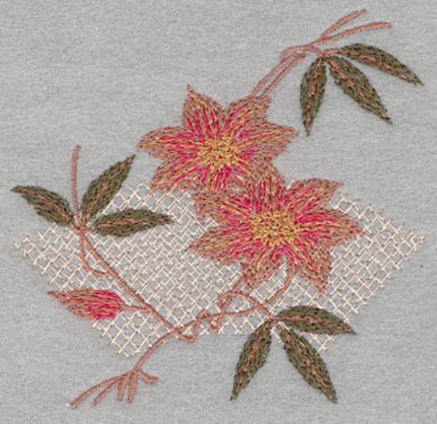 Picture of Eastern Floral Scene Machine Embroidery Design