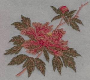 Picture of Floral Scene Machine Embroidery Design