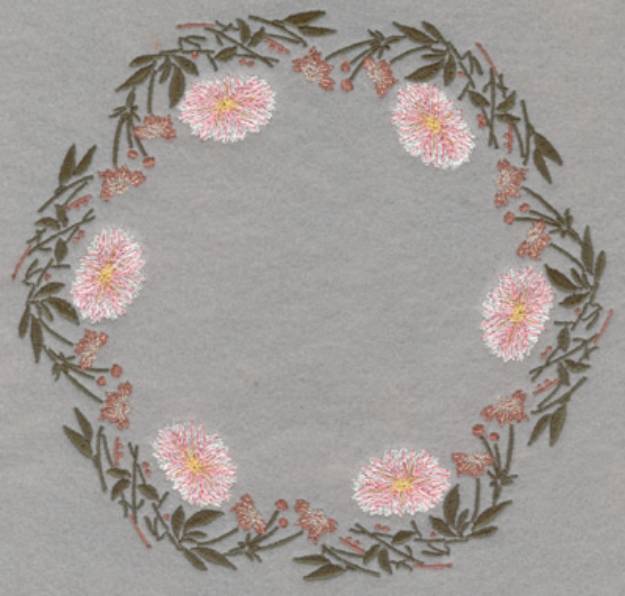 Picture of Ring Of Flowers Machine Embroidery Design