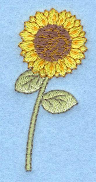 Picture of Sunflower Small Machine Embroidery Design