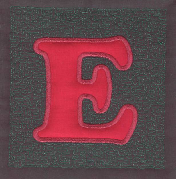Picture of E Applique Stipple Machine Embroidery Design