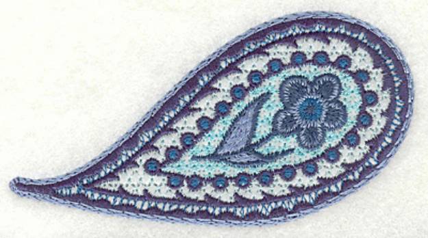 Picture of Floral Paisley B Machine Embroidery Design