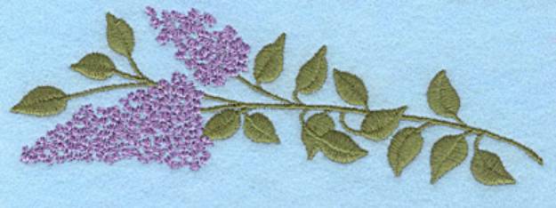 Picture of Lilac Bloom Machine Embroidery Design
