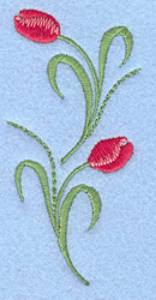 Picture of Tulips Border Machine Embroidery Design